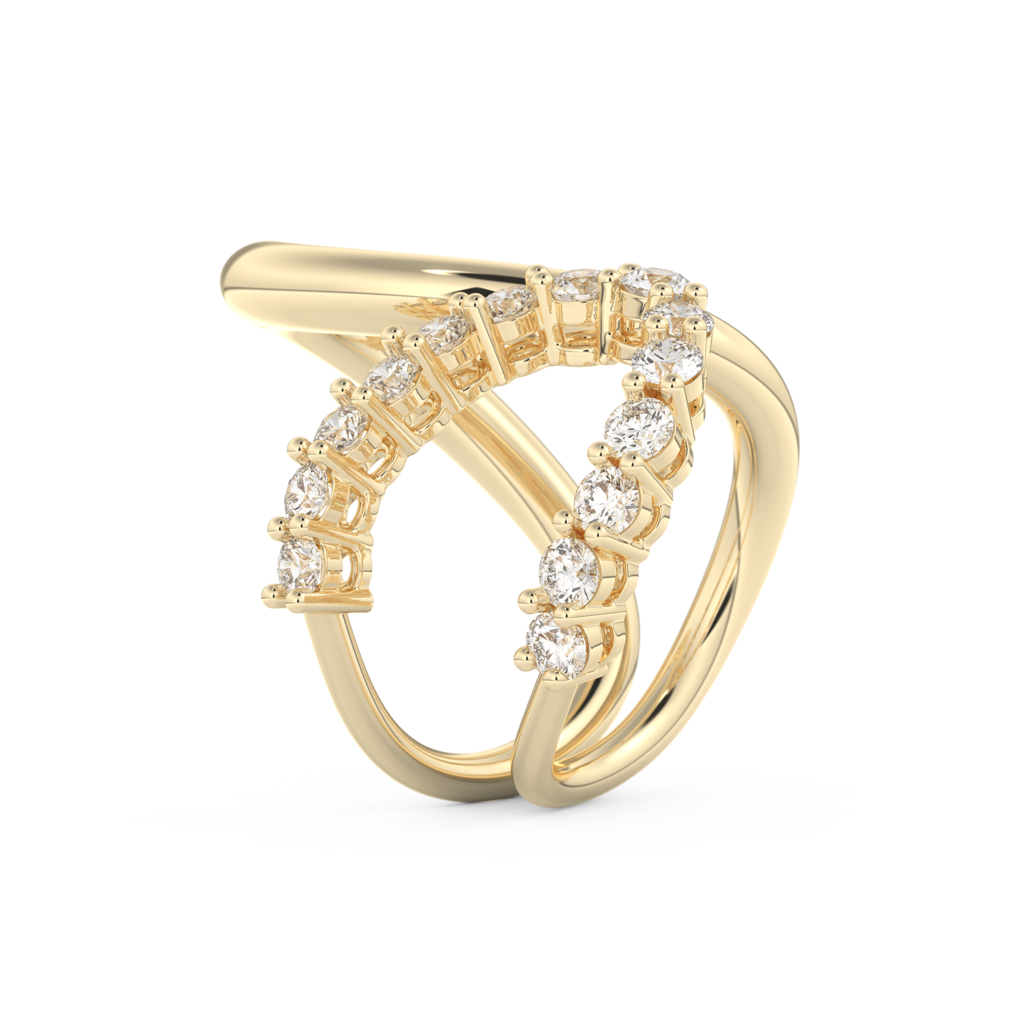 1.13 TCW Round Lab Grown Diamond Wedding Band