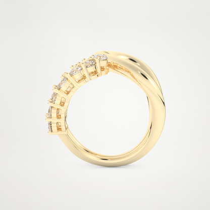 1.13 TCW Round Lab Grown Diamond Wedding Band
