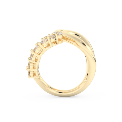 1.13 TCW Round Lab Grown Diamond Wedding Band
