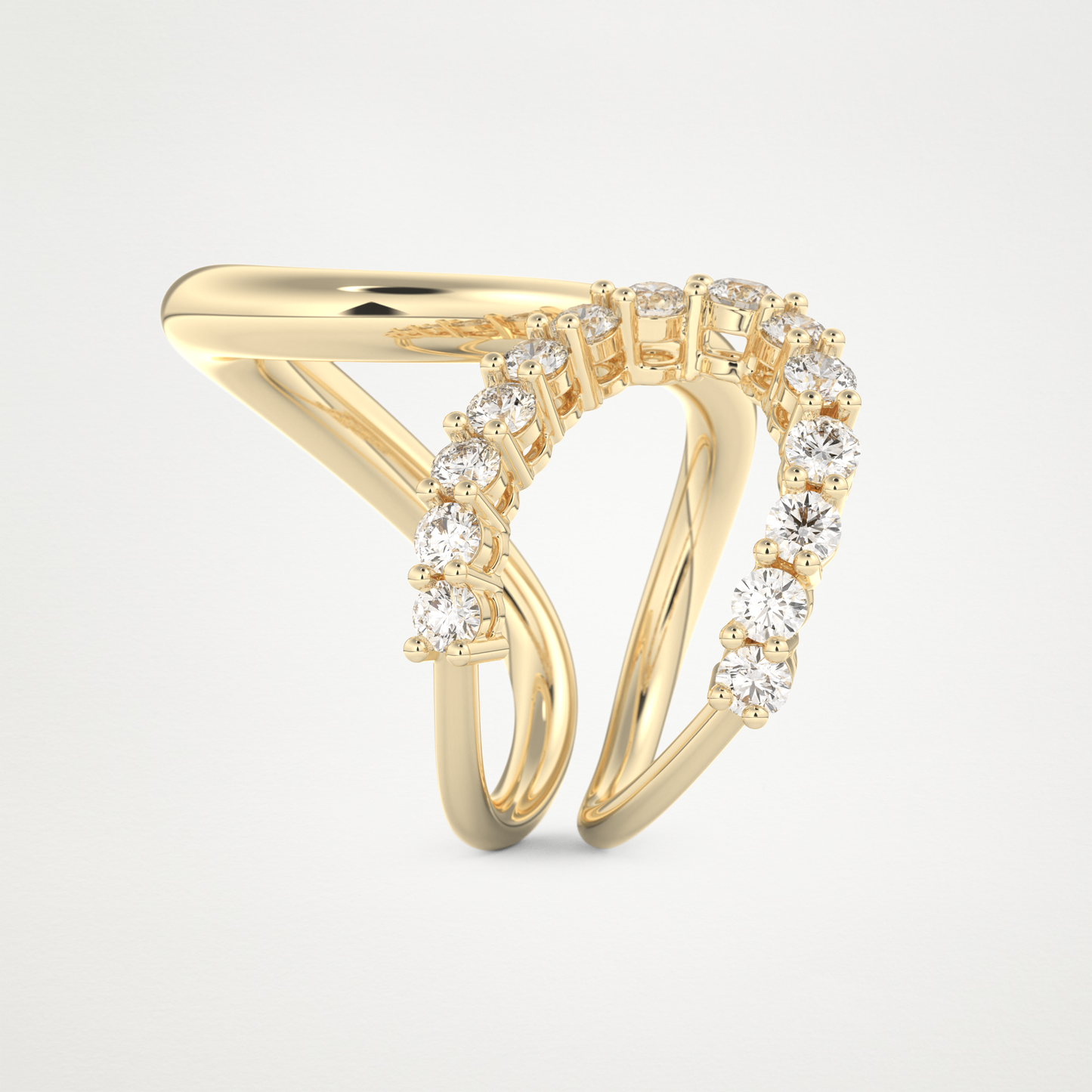 1.13 TCW Round Lab Grown Diamond Wedding Band