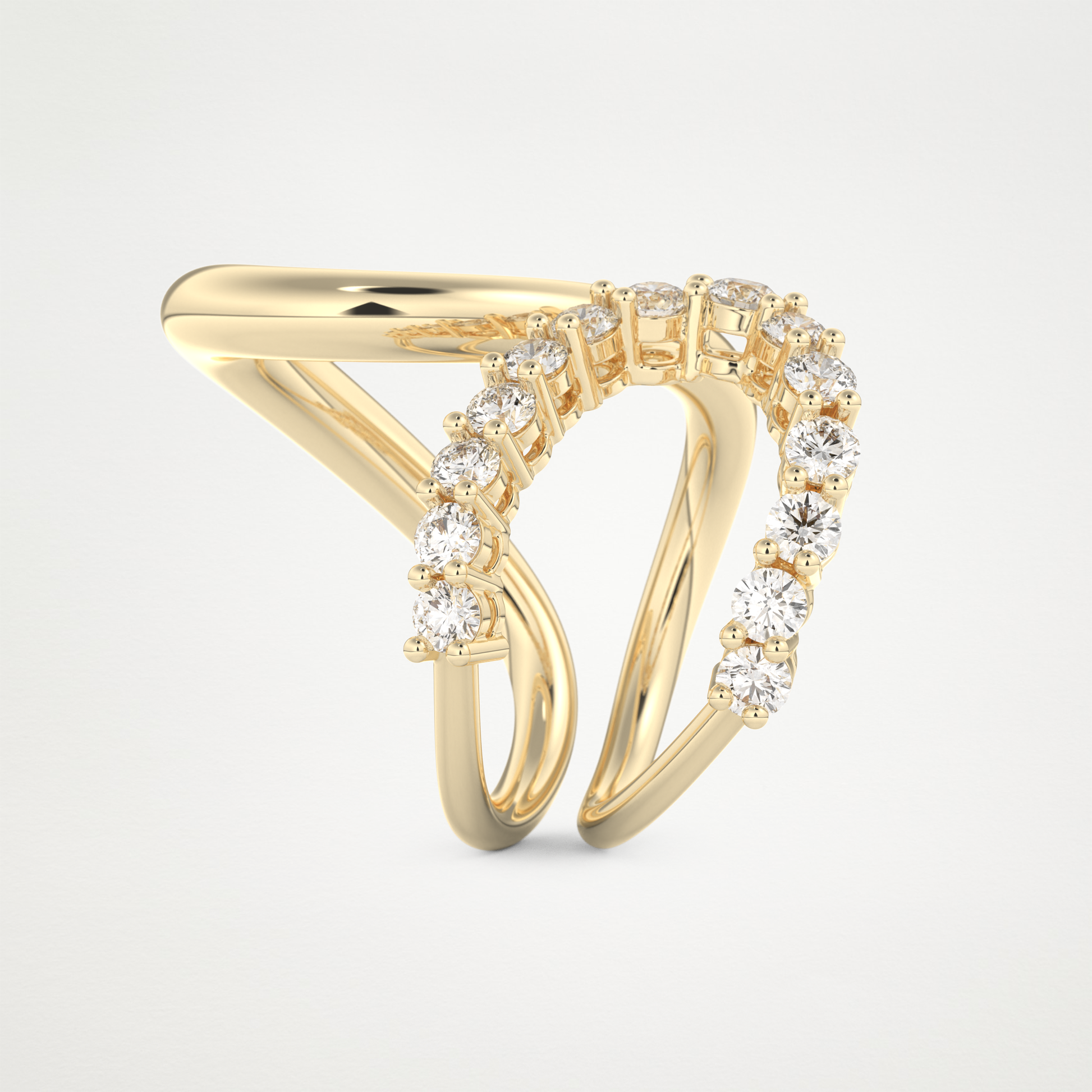 1.13 TCW Round Lab Grown Diamond Wedding Band