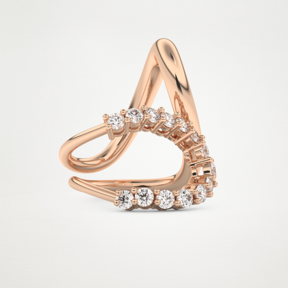 1.13 TCW Round Lab Grown Diamond Wedding Band