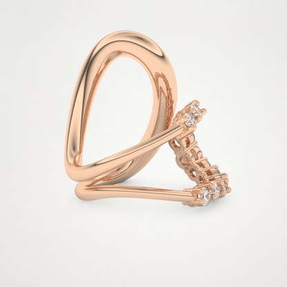 1.13 TCW Round Lab Grown Diamond Wedding Band