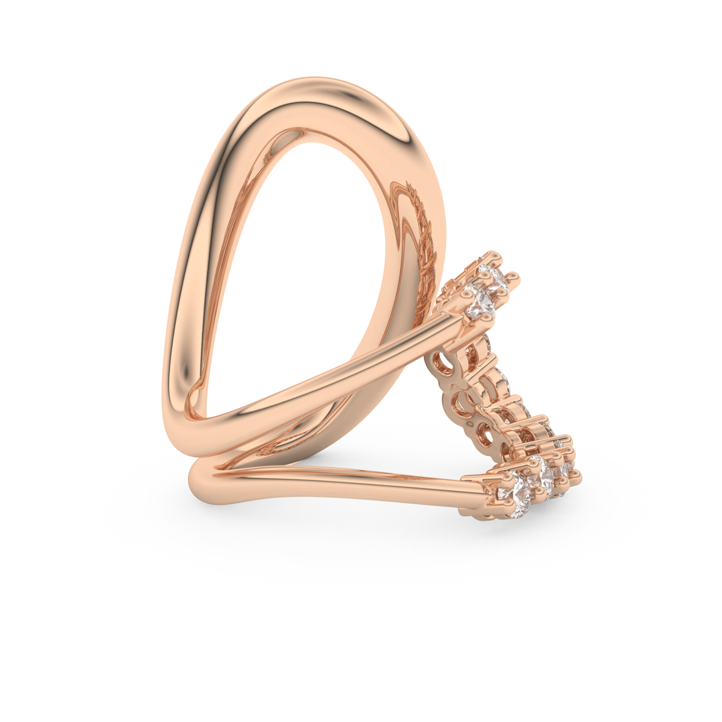 1.13 TCW Round Lab Grown Diamond Wedding Band