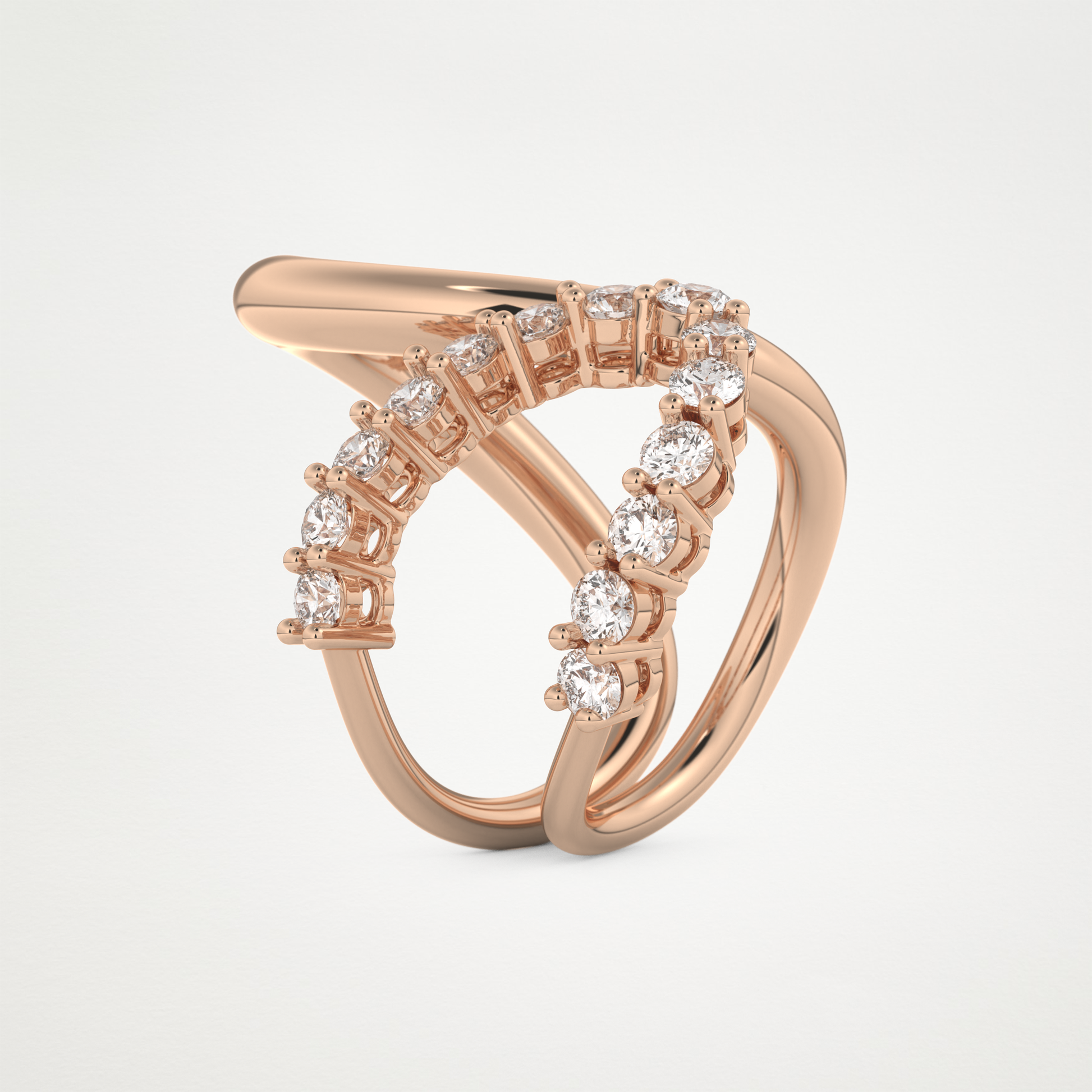 1.13 TCW Round Lab Grown Diamond Wedding Band