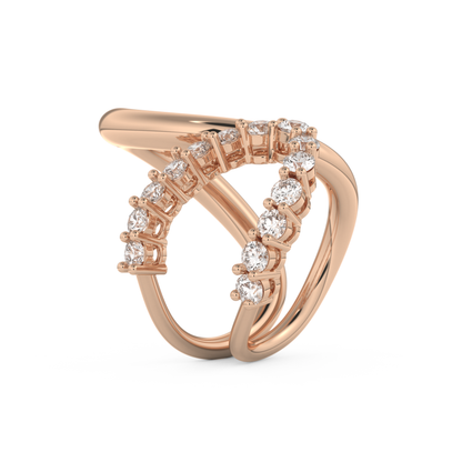 1.13 TCW Round Lab Grown Diamond Wedding Band