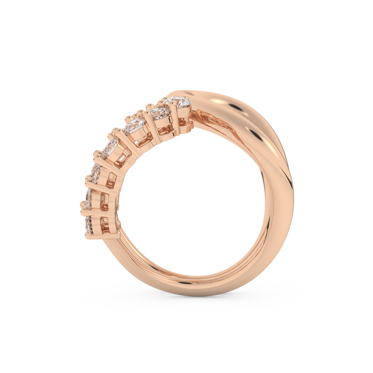 1.13 TCW Round Lab Grown Diamond Wedding Band