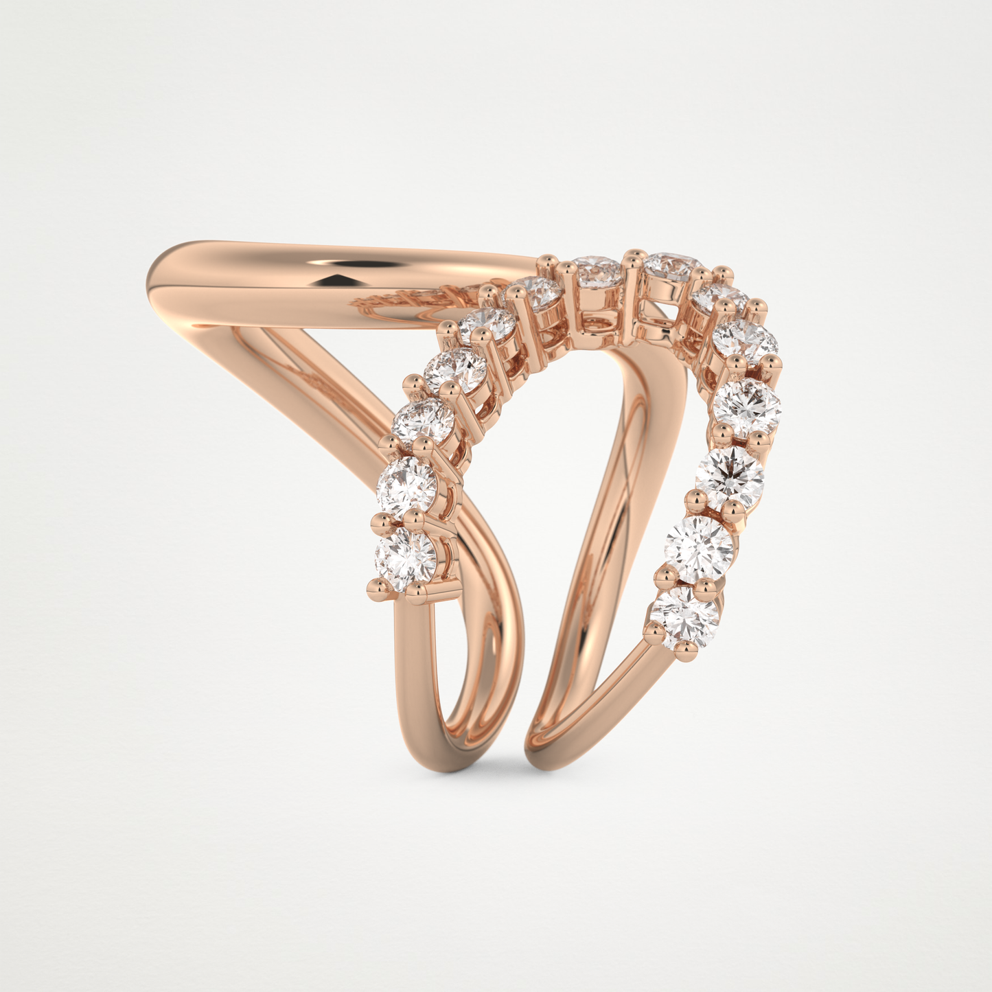 1.13 TCW Round Lab Grown Diamond Wedding Band