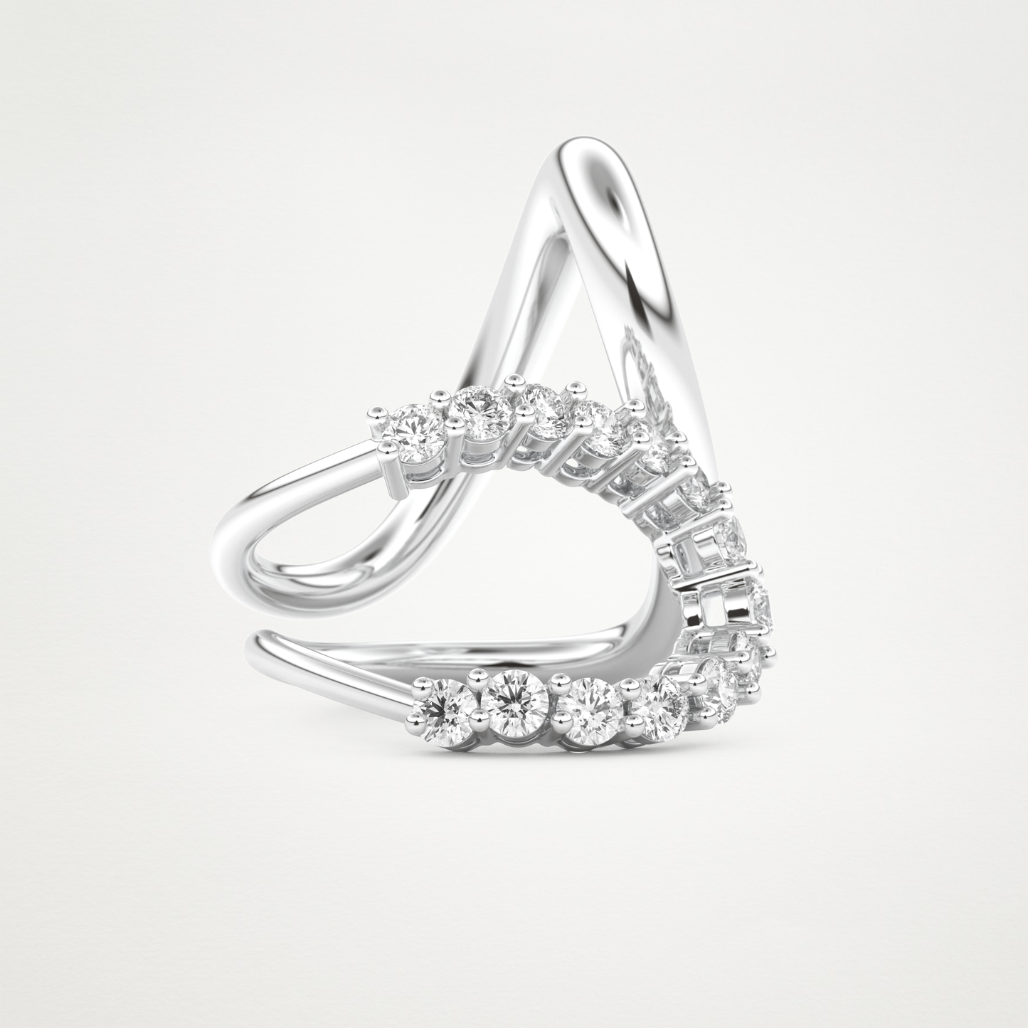 1.13 TCW Round Lab Grown Diamond Wedding Band