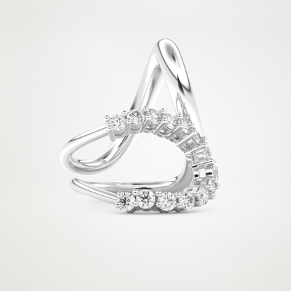 1.13 TCW Round Lab Grown Diamond Wedding Band