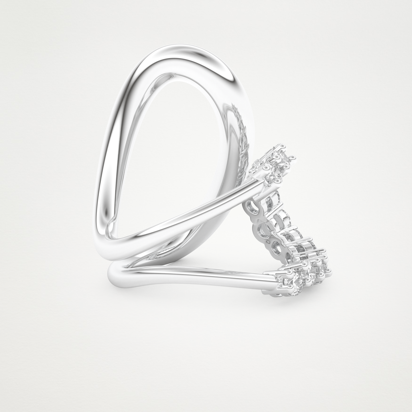 1.13 TCW Round Lab Grown Diamond Wedding Band