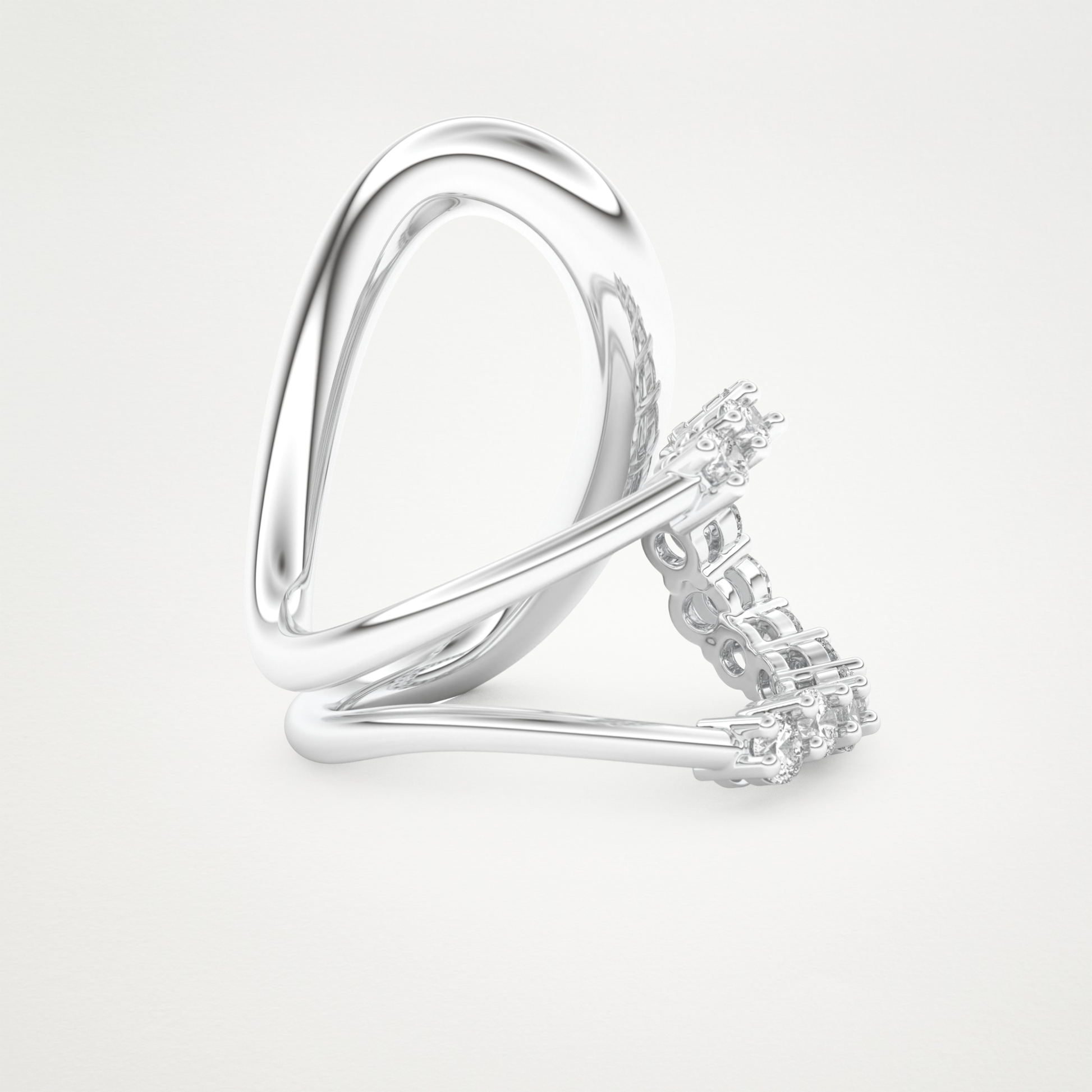 1.13 TCW Round Lab Grown Diamond Wedding Band