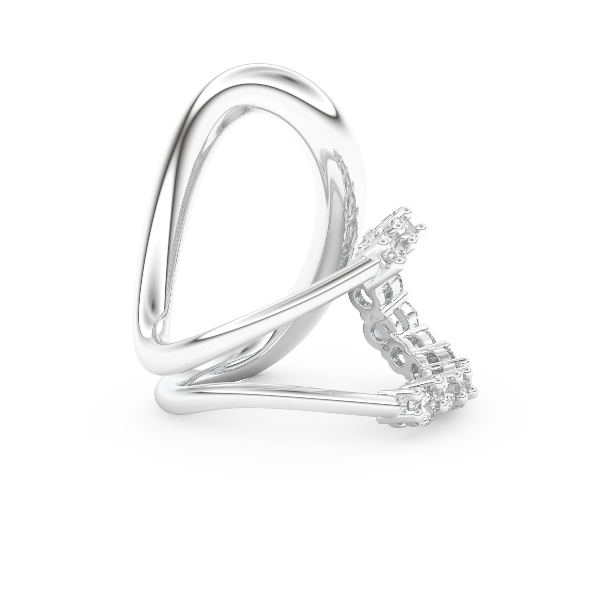 1.13 TCW Round Lab Grown Diamond Wedding Band