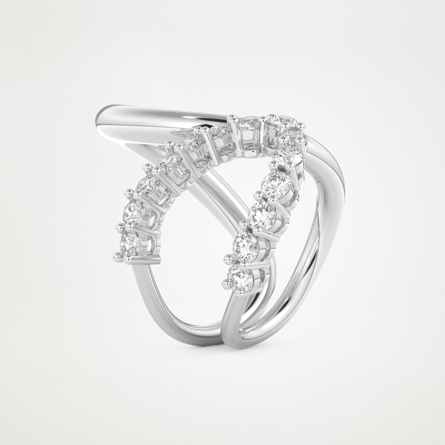 1.13 TCW Round Lab Grown Diamond Wedding Band