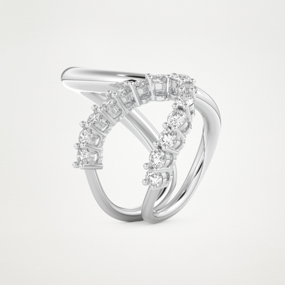 1.13 TCW Round Lab Grown Diamond Wedding Band