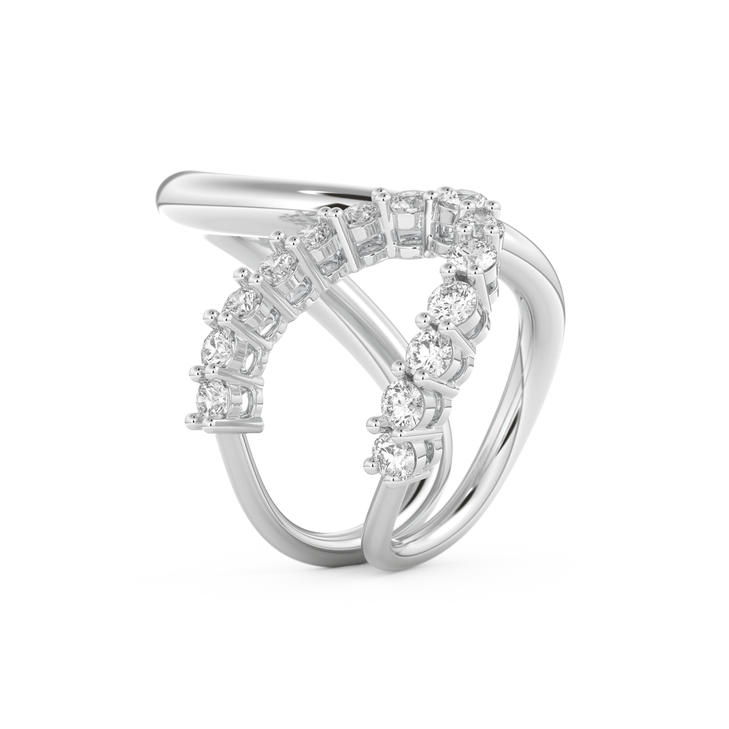 1.13 TCW Round Lab Grown Diamond Wedding Band