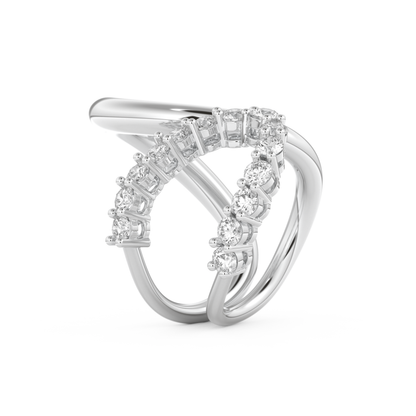 1.13 TCW Round Lab Grown Diamond Wedding Band