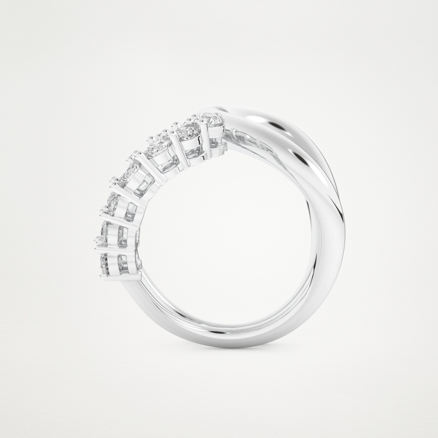 1.13 TCW Round Lab Grown Diamond Wedding Band