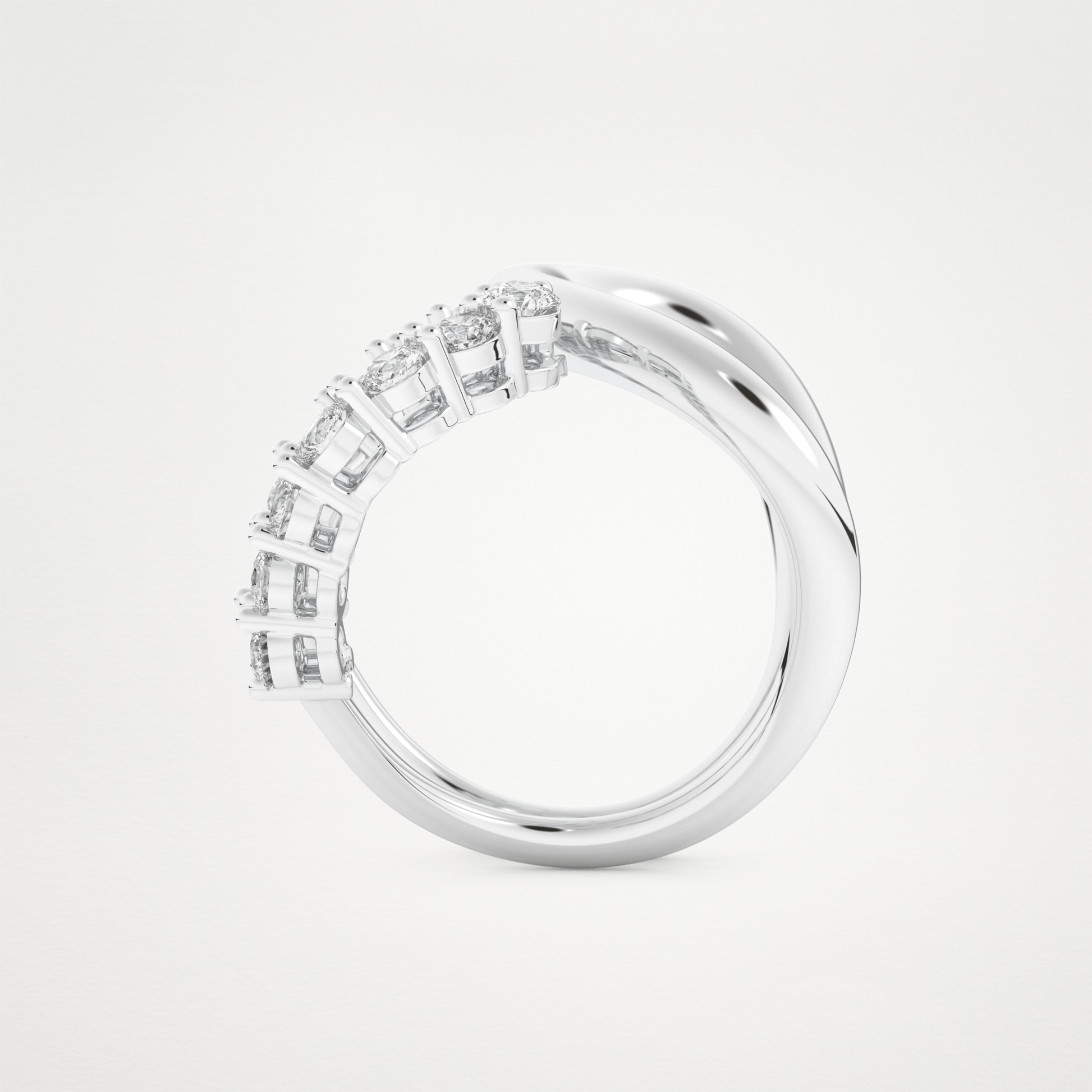 1.13 TCW Round Lab Grown Diamond Wedding Band