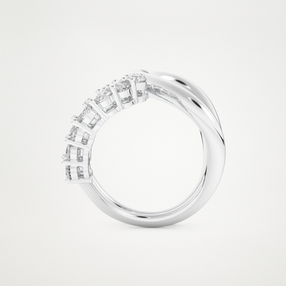 1.13 TCW Round Lab Grown Diamond Wedding Band