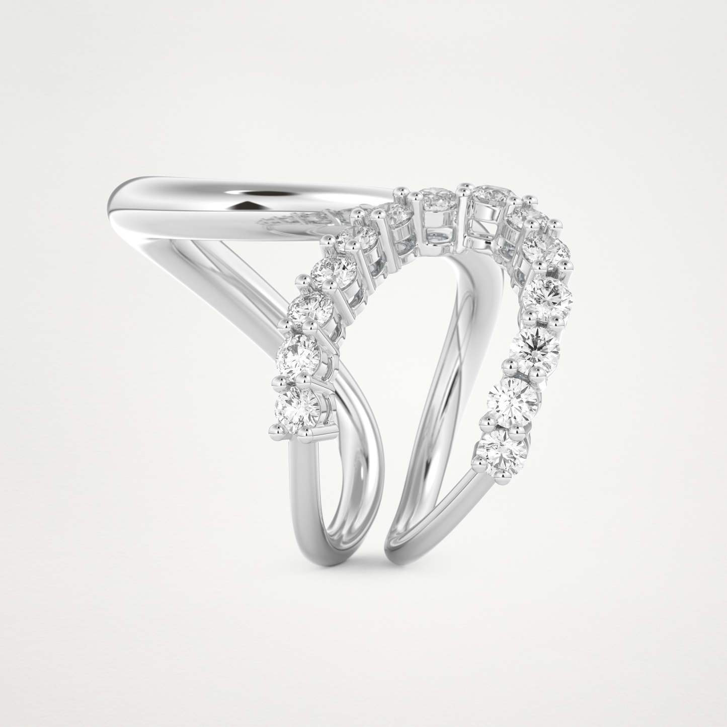 1.13 TCW Round Lab Grown Diamond Wedding Band