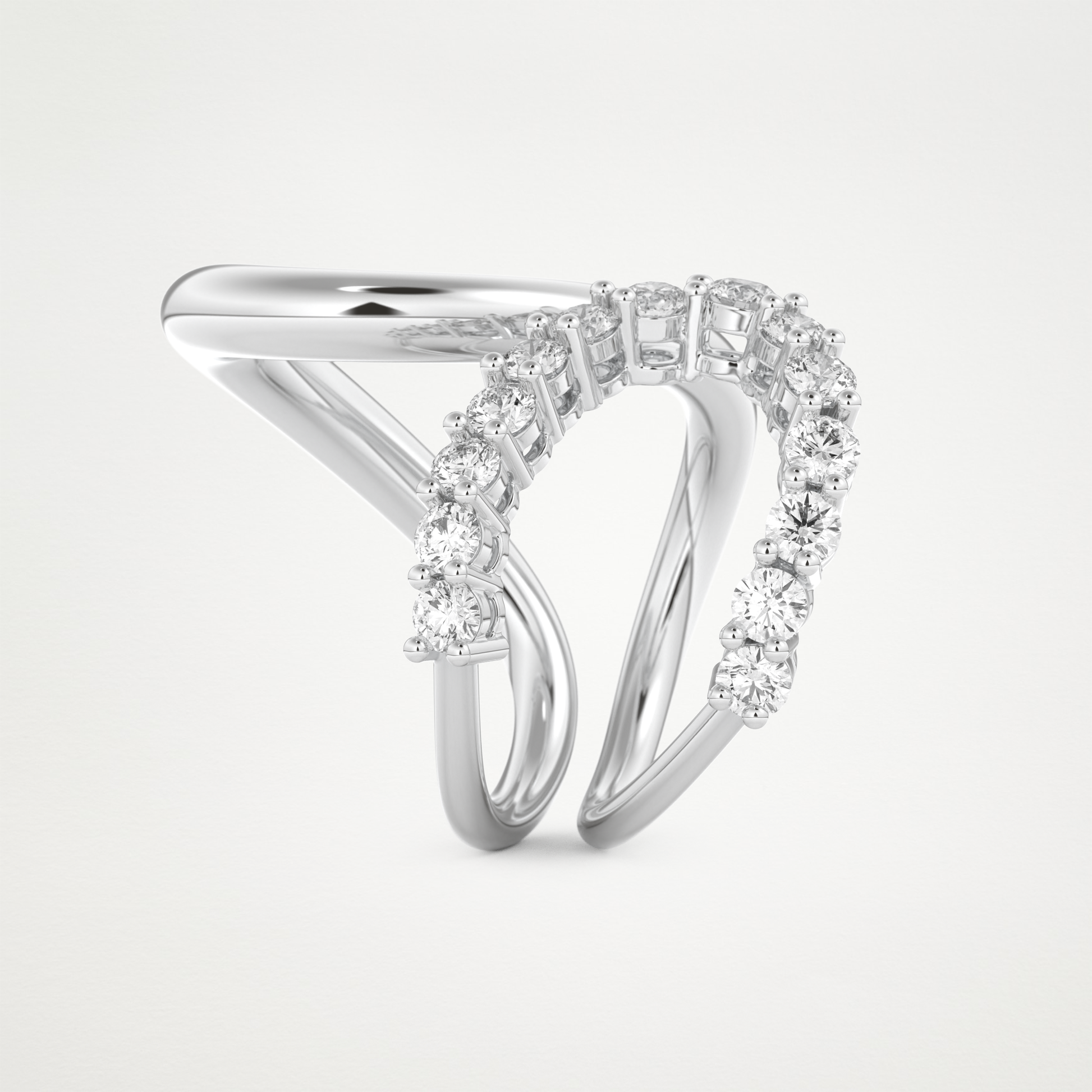 1.13 TCW Round Lab Grown Diamond Wedding Band