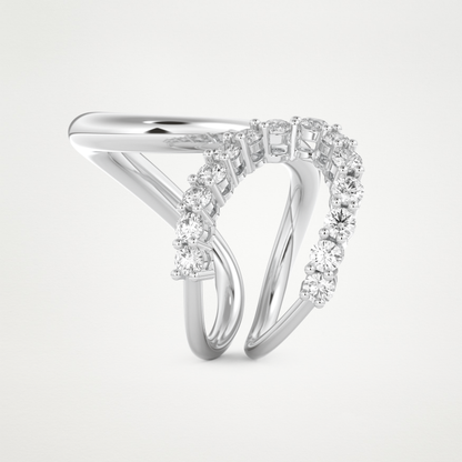 1.13 TCW Round Lab Grown Diamond Wedding Band