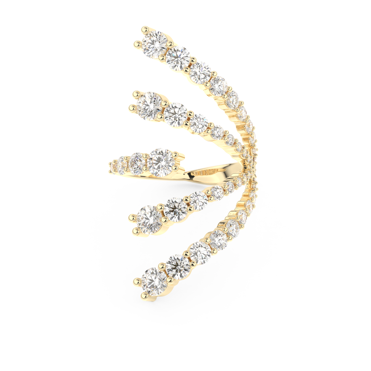 2.717 TCW Round Lab Grown Diamond Wedding Band