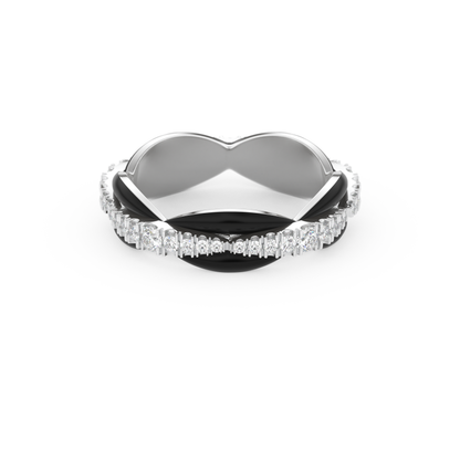 0.369 TCW Round Lab Grown Diamond Wedding Band