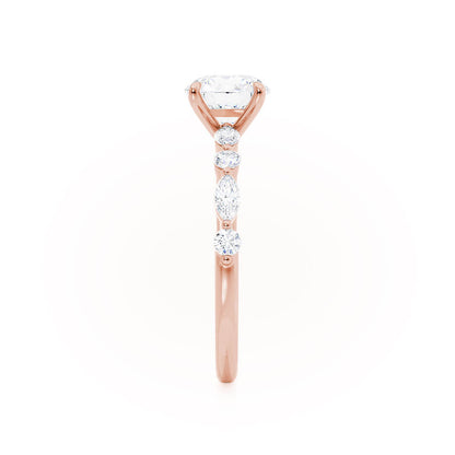 Oval Pave Lab Grown Diamond Engagement Ring