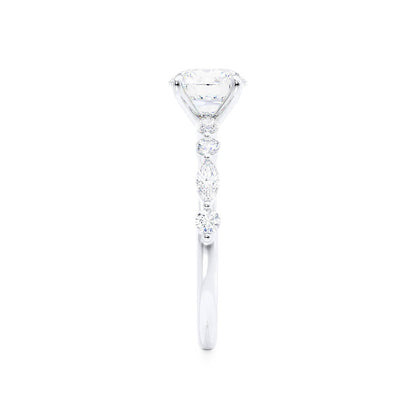 Oval Pave Lab Grown Diamond Engagement Ring