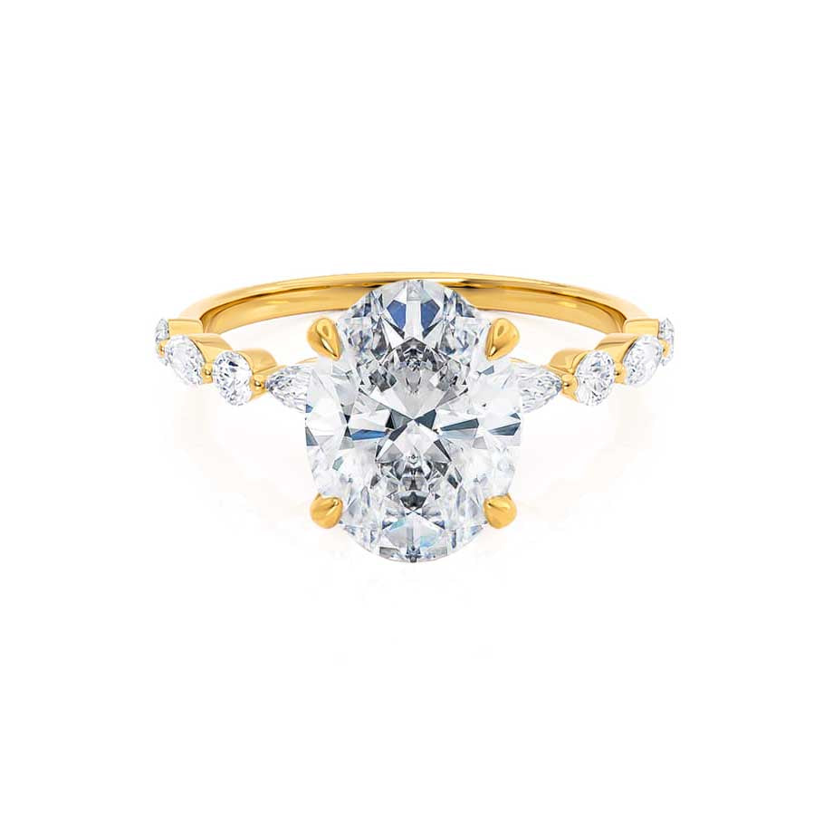 Oval Pave Lab Grown Diamond Engagement Ring