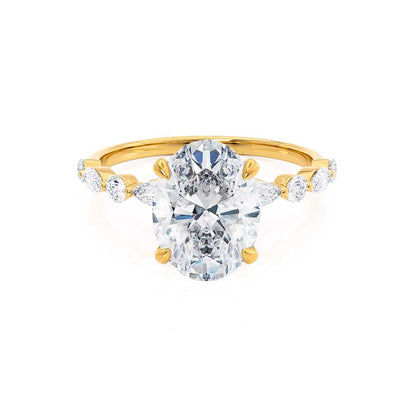 Oval Pave Lab Grown Diamond Engagement Ring