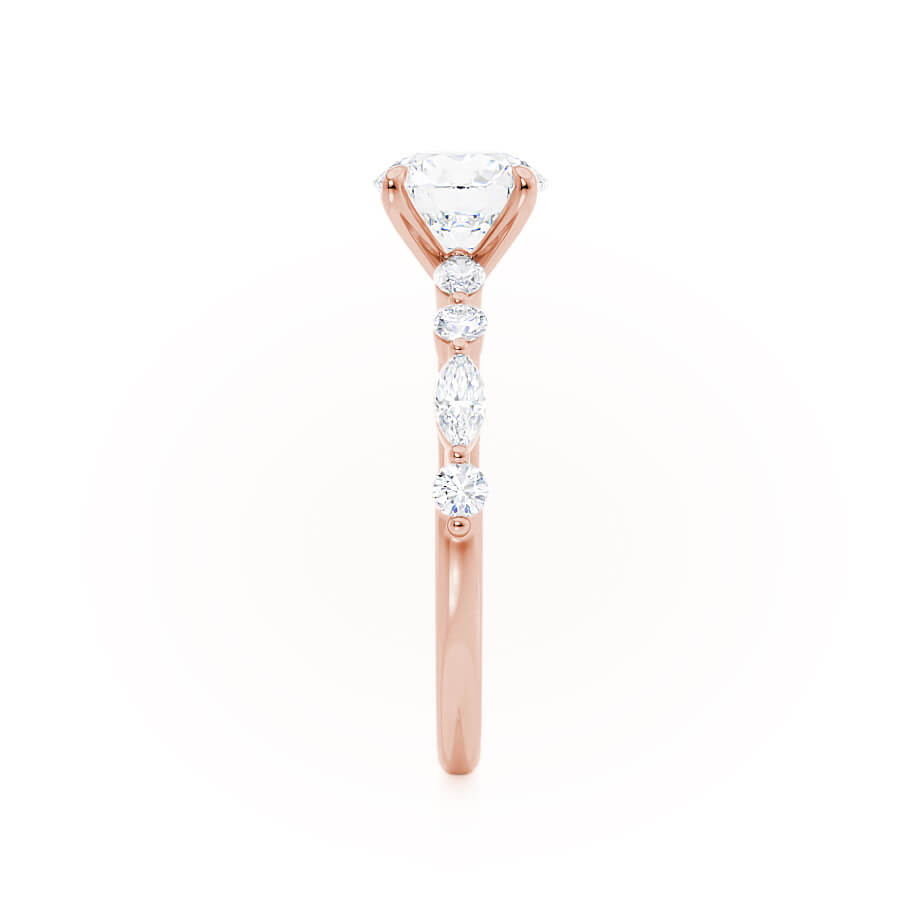 Oval Pave Lab Grown Diamond Engagement Ring
