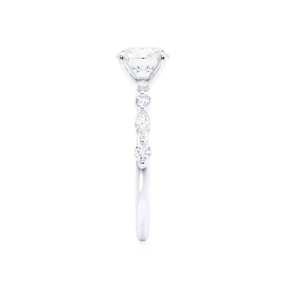 Oval Pave Lab Grown Diamond Engagement Ring