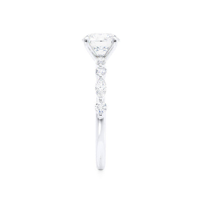 Oval Pave Lab Grown Diamond Engagement Ring
