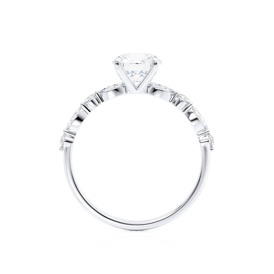 0.90 CT Oval Shaped Solitaire Moissanite Engagement Ring 5