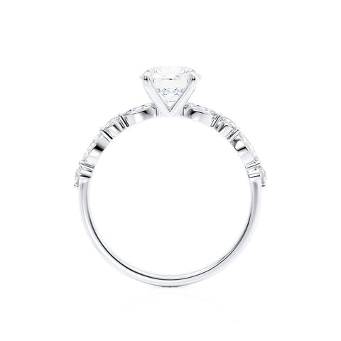 0.90 CT Oval Shaped Solitaire Moissanite Engagement Ring 5