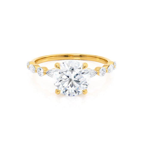 1.0 CT Round Shaped Moissanite Solitaire Style Engagement Ring 2