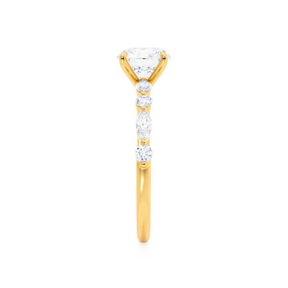 Oval Pave Lab Grown Diamond Engagement Ring