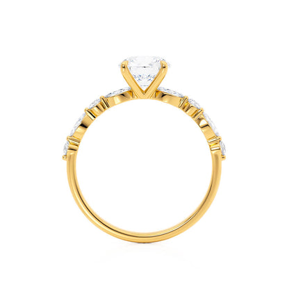 Oval Pave Lab Grown Diamond Engagement Ring