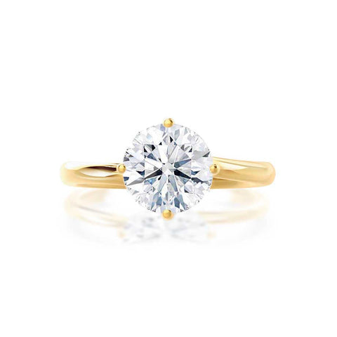 1.20 CT Round Shaped Moissanite Solitaire Style Engagement Ring 3