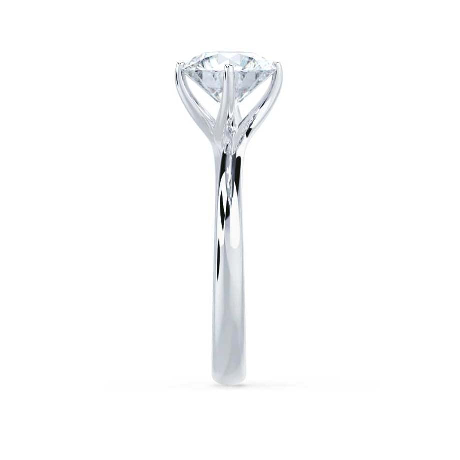 Round Solitaire Lab Grown Diamond Engagement Ring