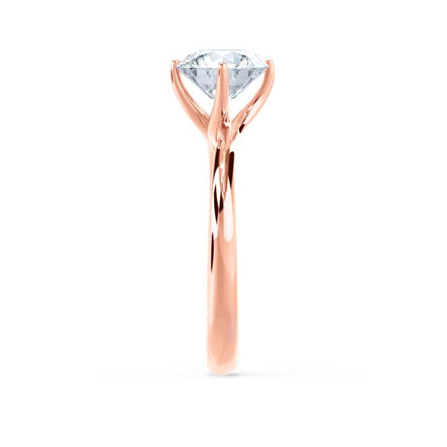 Round Solitaire Lab Grown Diamond Engagement Ring