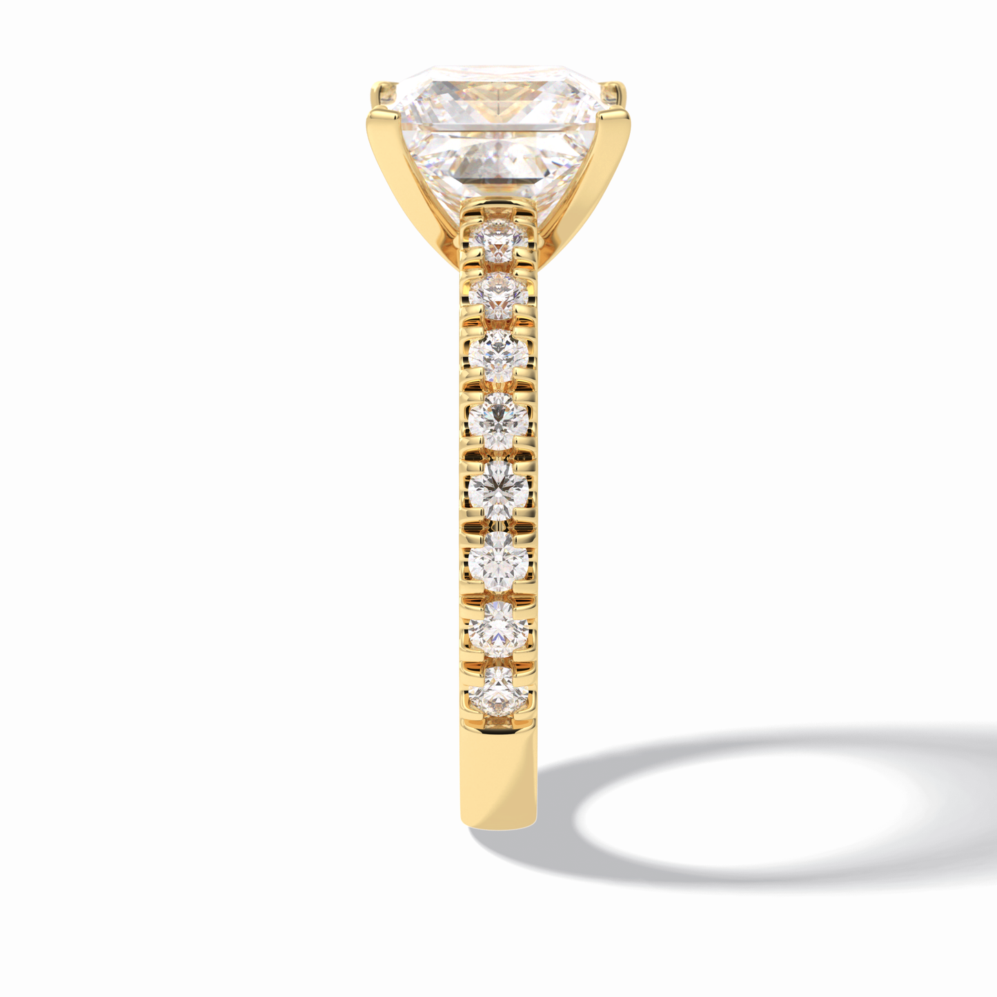 Princess Pave Lab Grown Diamond Engagement Ring