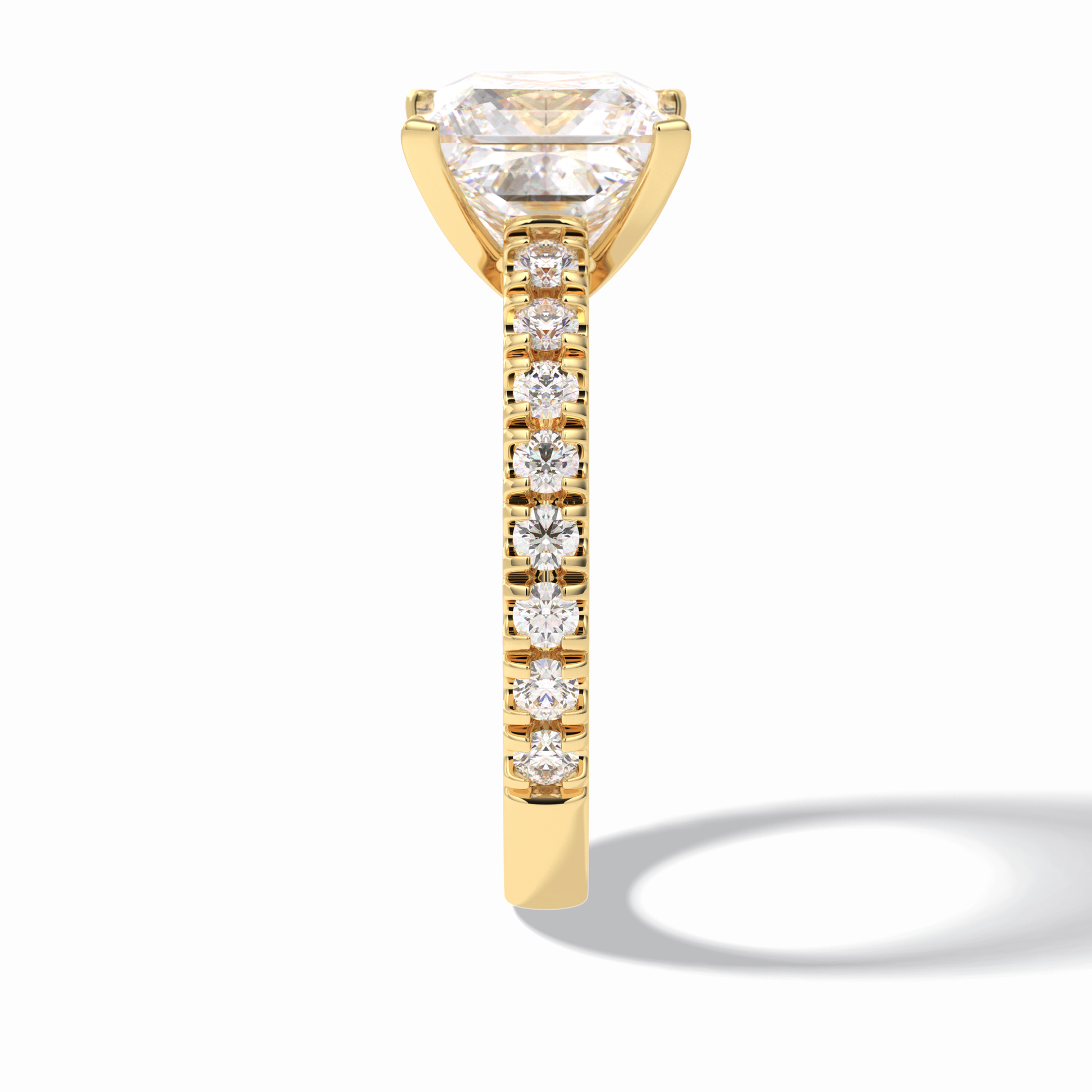 Princess Pave Lab Grown Diamond Engagement Ring