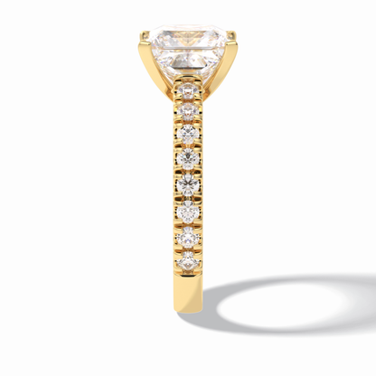 Princess Pave Lab Grown Diamond Engagement Ring