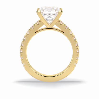 Princess Pave Lab Grown Diamond Engagement Ring