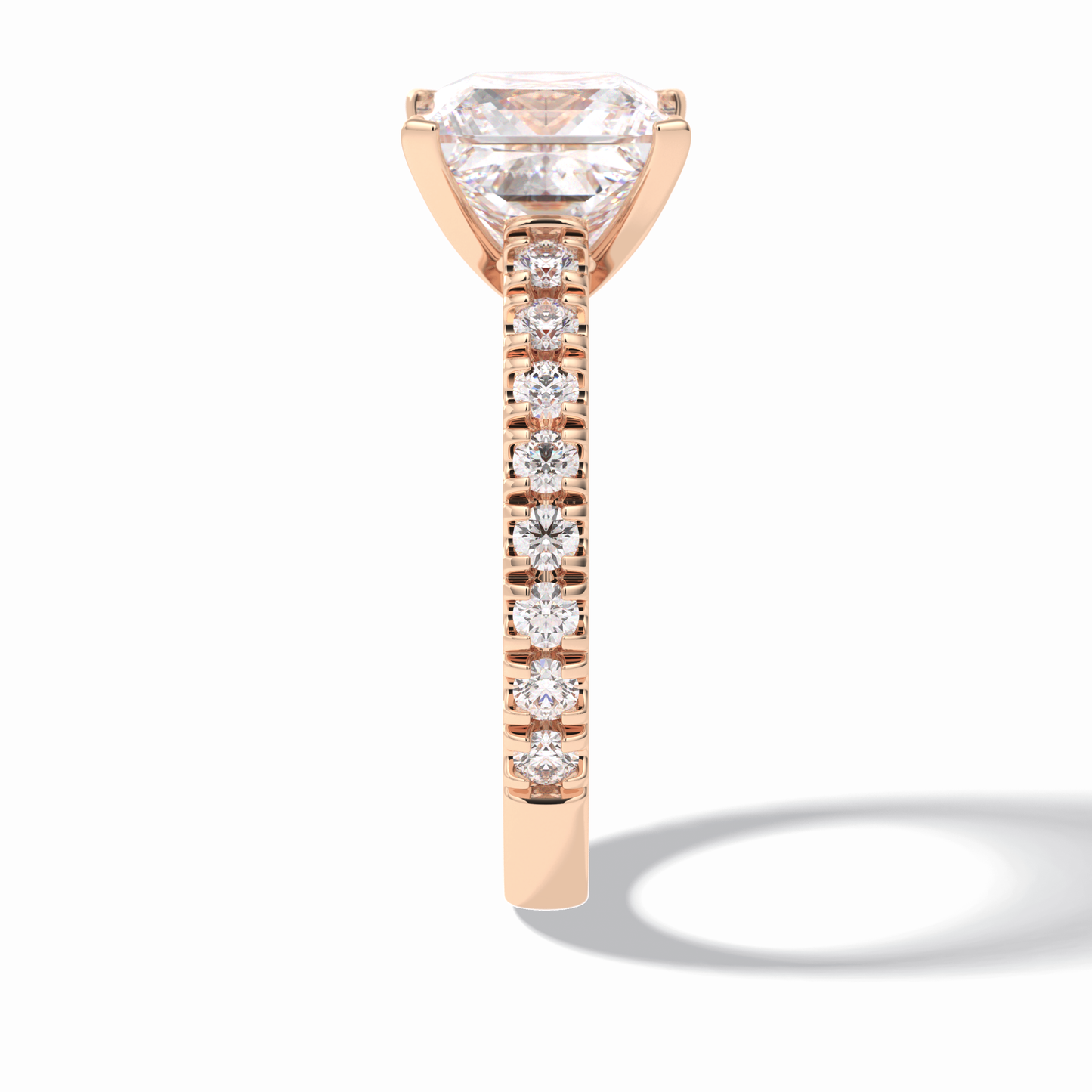 Princess Pave Lab Grown Diamond Engagement Ring