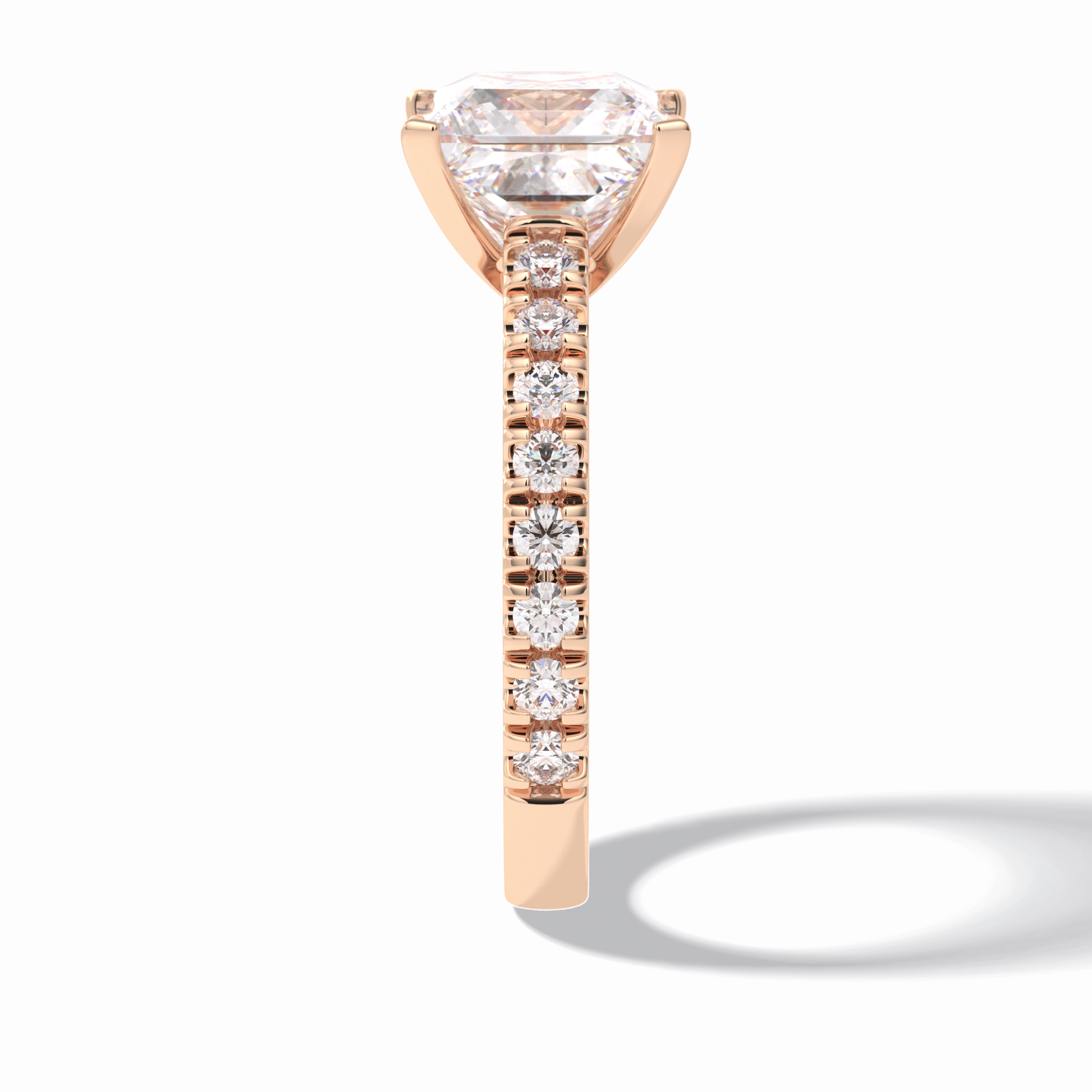 Princess Pave Lab Grown Diamond Engagement Ring